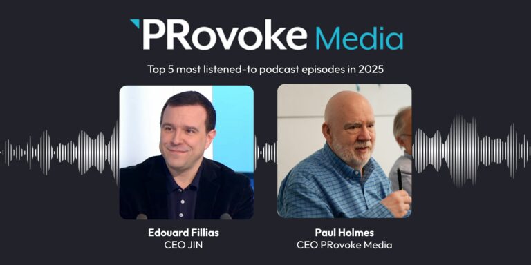 Top 5 most listened-to podcast episodes on PRovoke Media in 2025