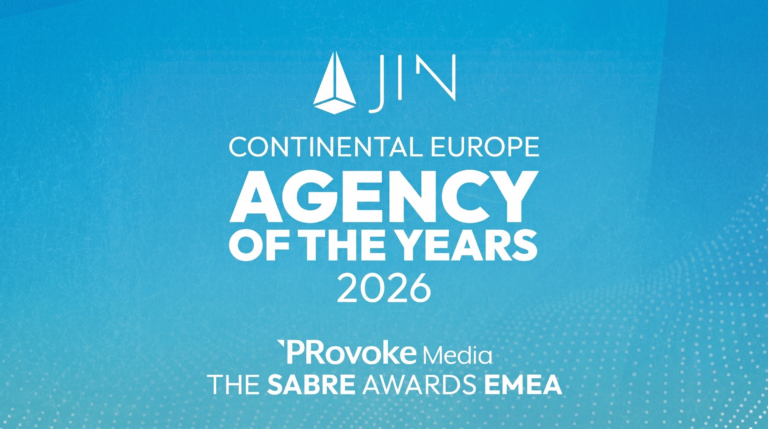 JIN named Continental Europe Agency of the Year 2026 by PRovoke Media