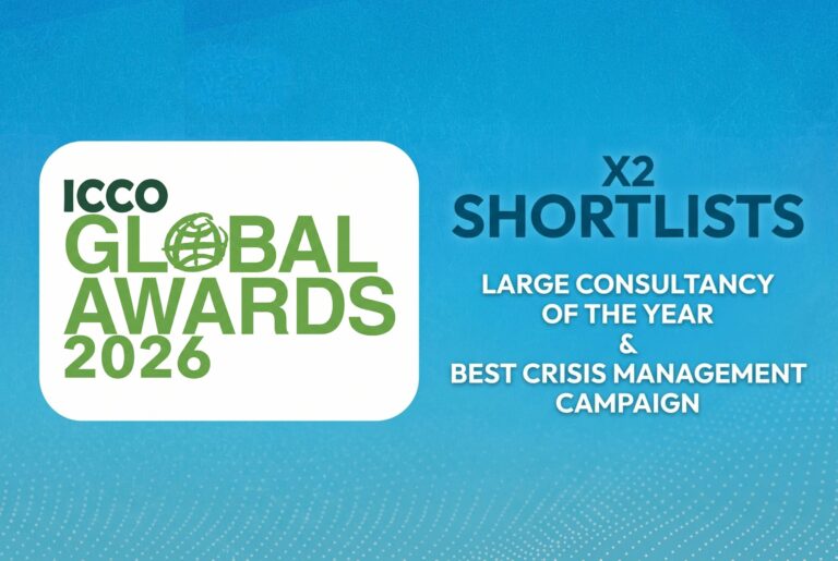 JIN shortlisted for the ICCO Global Awards 2026 in two categories